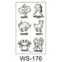 Night light Tattoo Sticker nightclub music party sticker birthday party night music shining cool face sticker