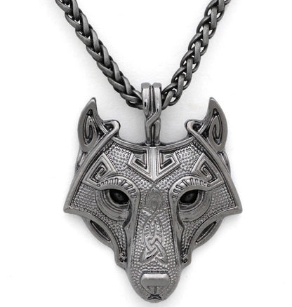 Viking Wolf Head Amulet Pendant Necklace 1849120809849