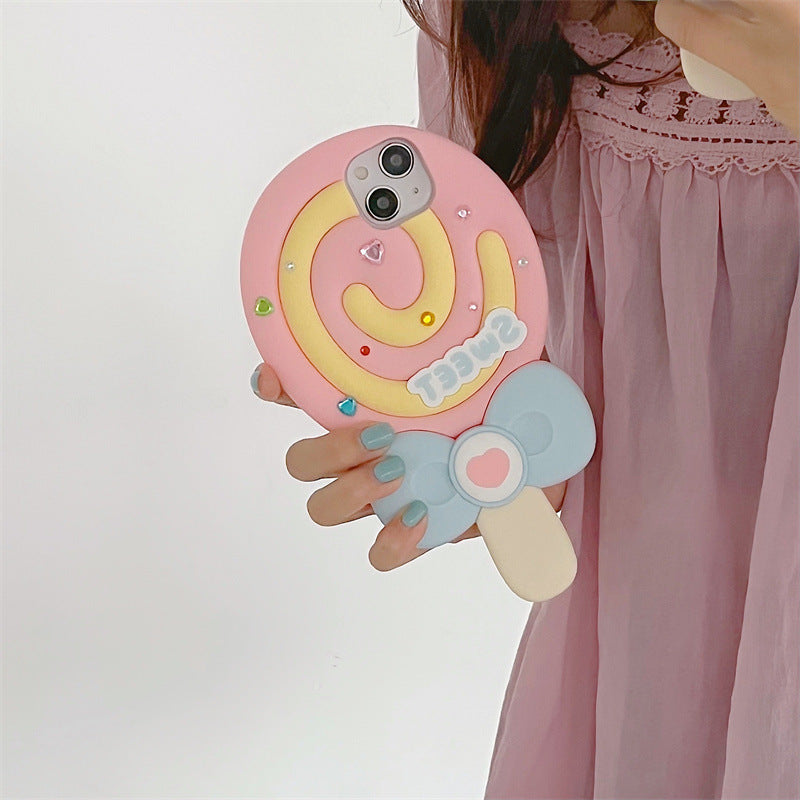 Silicone Phone Case Cute Lollipop Protective Sleeve - 图片 4