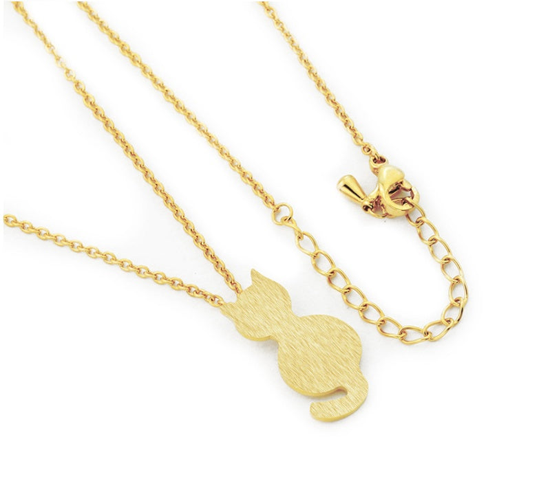 Plating alloy women's necklace trend fashion pet cat necklace 1852377040213