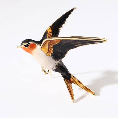 Alloy Diamond Color Swallow Brooch 1854870504758