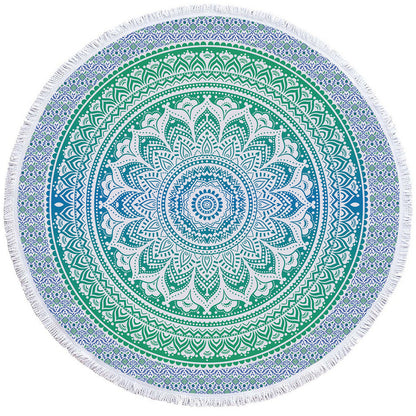 Round Printed Bath Towel Beach Towel Yoga Mat 1864888988295