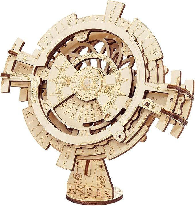 ROBOTIME 3D Puzzles Perpetual Calendar Wooden Model Kits Brain Teasers Sets LK201 1864903668978159616