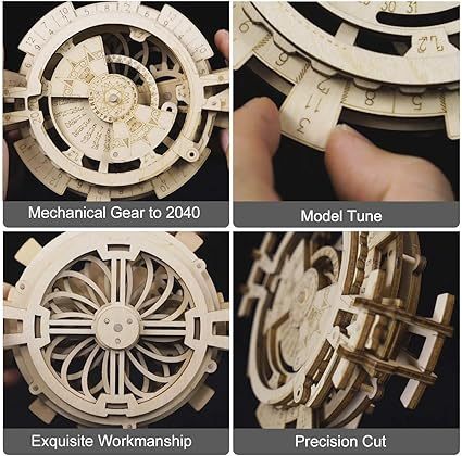 ROBOTIME 3D Puzzles Perpetual Calendar Wooden Model Kits Brain Teasers Sets LK201 1864903678063022080