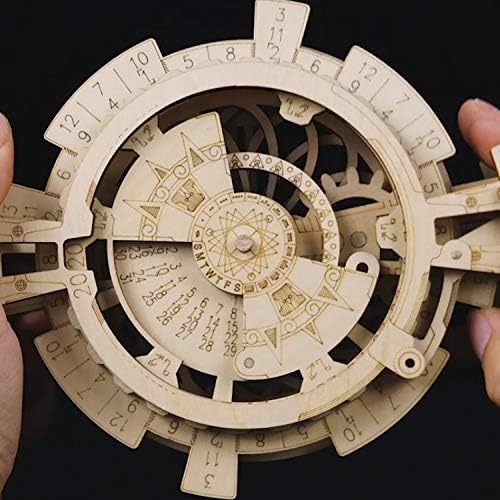 ROBOTIME 3D Puzzles Perpetual Calendar Wooden Model Kits Brain Teasers Sets LK201 1864903682781614080