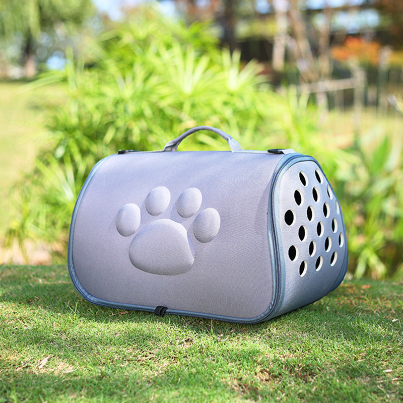Solid color footprint EVA pet folding bag 1864963095352