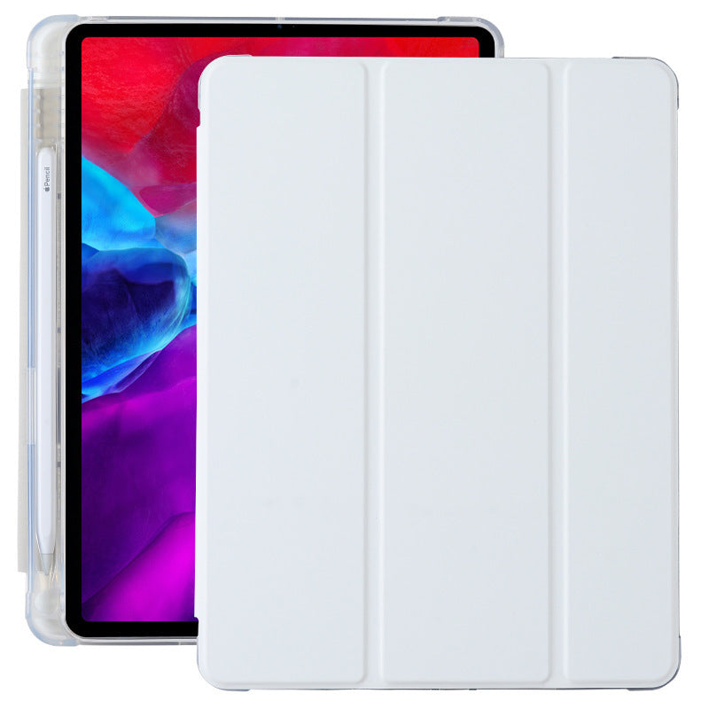 Compatible with Apple, Suitable for ipad10.9 protective cover pro10.5 with pen slot mini dormant leather case TPU airbag air4 soft shell - 图片 9
