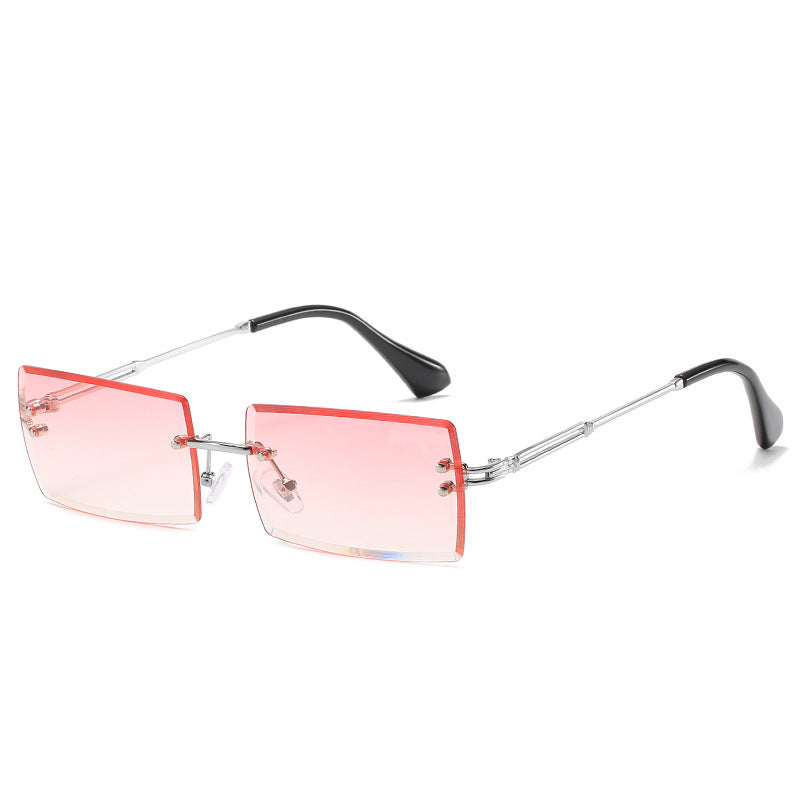 Fashion New Rimless Cut Edge Square Sunglasses 1877851820744