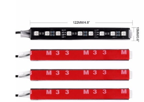 Automotive atmosphere One to four lights Remote 4x9 LED atmosphere lamp Indoor foot lamp 1879354281630