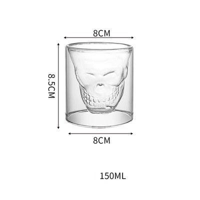 3D Double Layer Lovely Panda Cup Skull Wine Cup - HD Wireless Product #34
