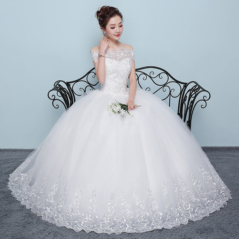 Qidi wedding dress shoulder wedding dress 1886950055040