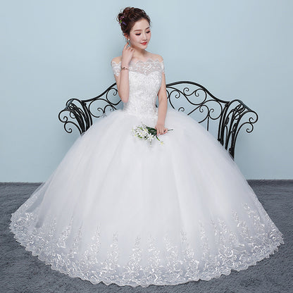 Qidi wedding dress shoulder wedding dress 1886950055040
