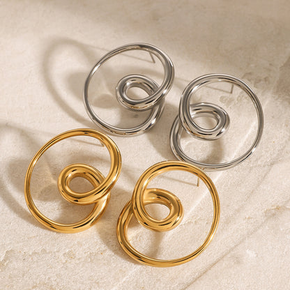 Stainless Steel Rotating Hollow Ear Studs 18904f64 3adb 4c17 b05d 24b7ed1db0ff