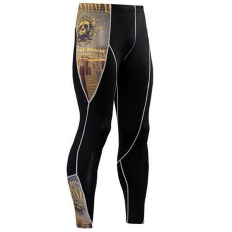 Summer Men's Blackout Compression Tight Fitting Pants 1894646225725