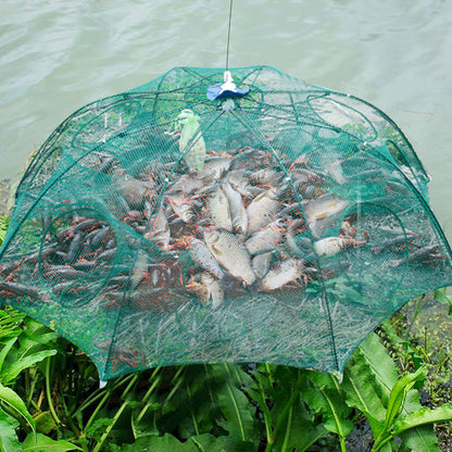 Strengthened 4-20 Holes Automatic Fishing Net Shrimp Cage Nylon Foldable Fish Trap Cast Net Cast Fold Crab Trap Fishing Netwo