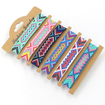 Bohemian Color Woven Bracelet Wristband For Fans 18aa7201 4639 4a85 9e94 31e3fa7c3ae0