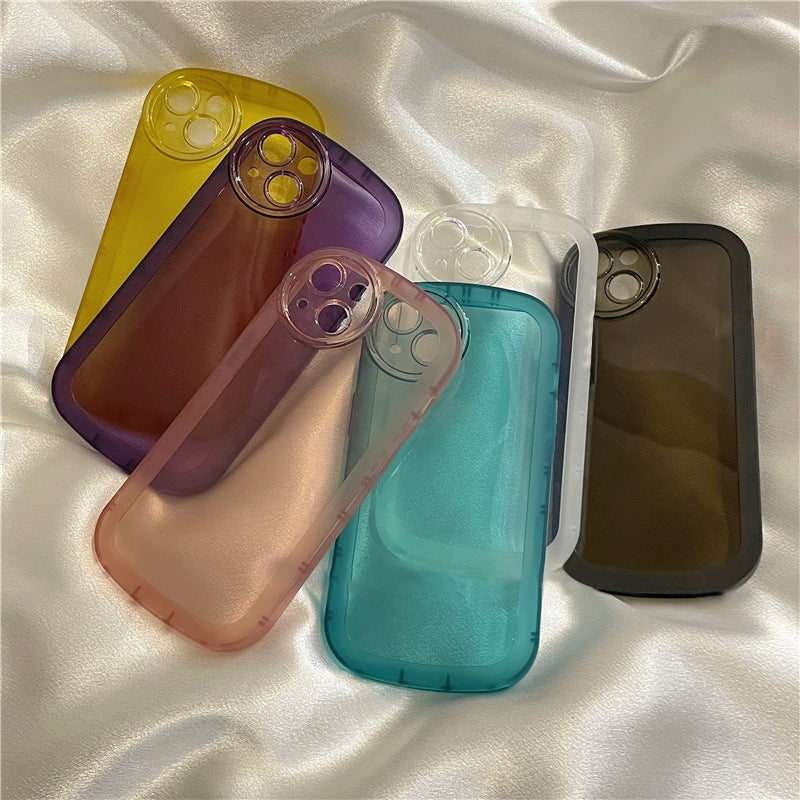 Simple Solid Color Transparent Mobile Phone Case All-inclusive Soft 18b38a57 5624 418e a579 20ad7289849f