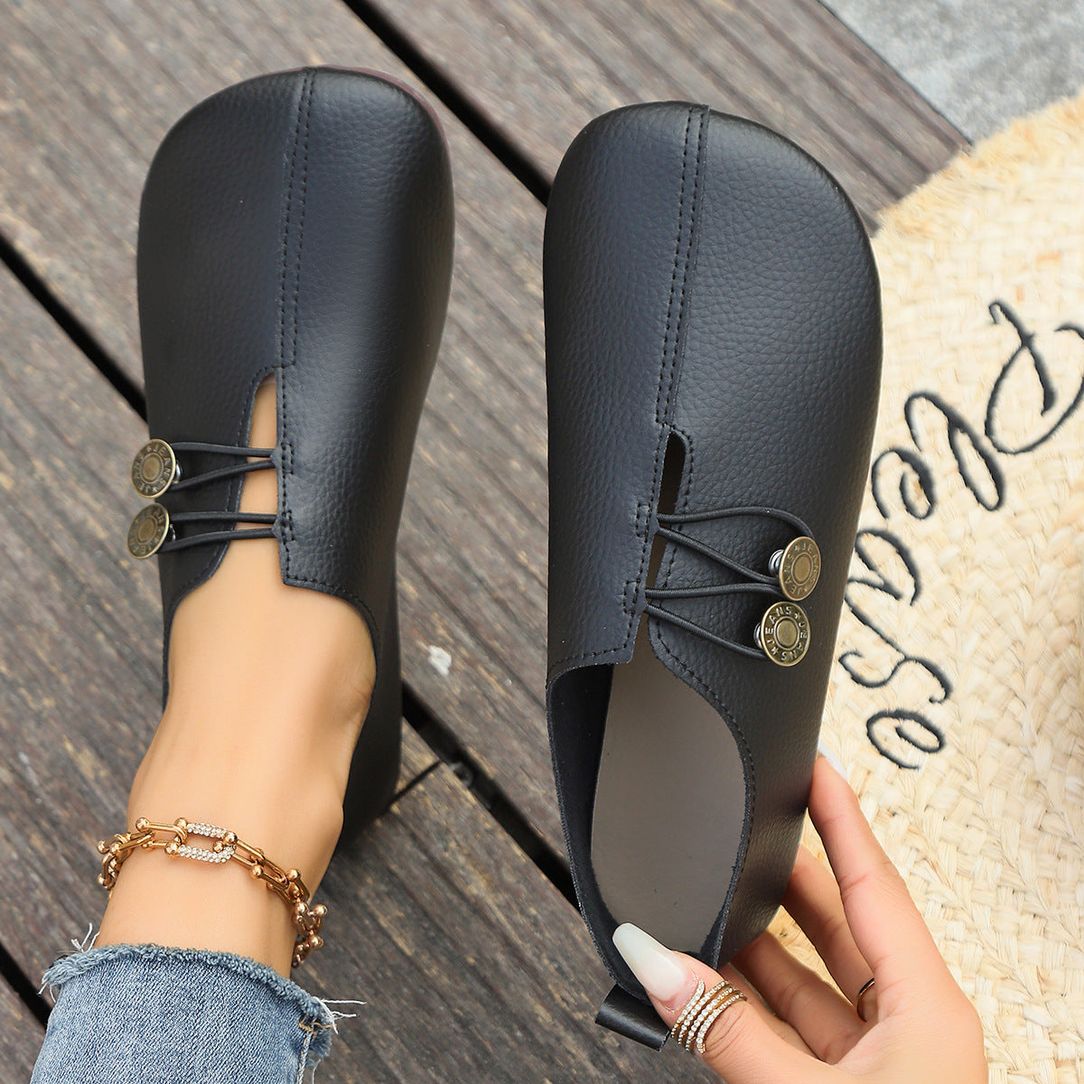 New Soft Leather Casual Autumn Low-cut Simple Plus Size Women's Shoes 18b8ce0f 51e8 4241 b29d a767793d36ce