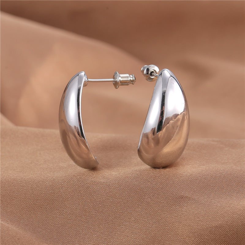 Metal Texture High-grade Earrings Golden Water Drop 18e7ae0b 65ae 4cdb b577 0865148030e7