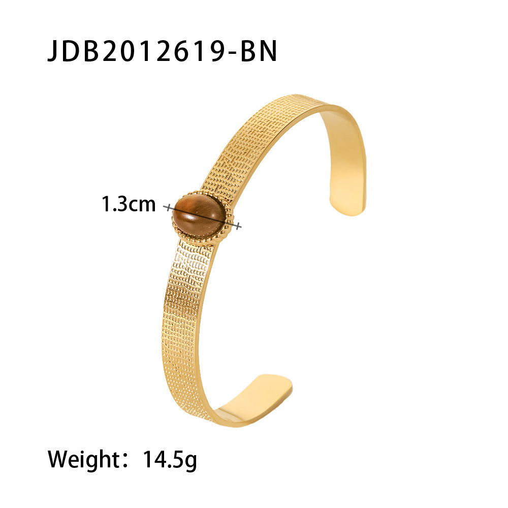 Fashionable And Versatile Gold-plated Stainless Steel Bracelets With Zirconia 18f1a2d4 89df 4d95 ad9c 235f1d4d5588
