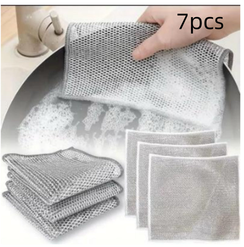 Steel Wire Ball Cloth Kitchen Cleaning Dishcloth 18f3e658 f5cb 4614 8b6a 17bac62f0bb4