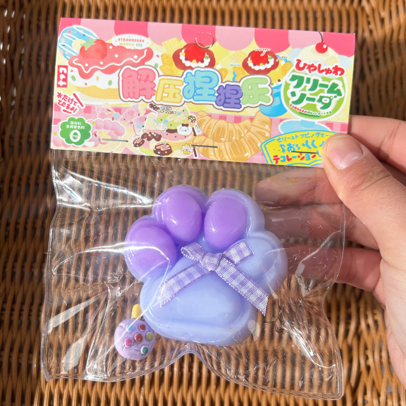 Large Cat's Paw Squeezing Toy Coconut Meat Powder Plush Good-looking Decompression Artifact 18f5baff 15ef 4e21 9137 17400d3d0
