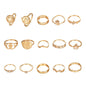 15-piece Set Of Joint Rings With Personality Geometry - HD Wireless Product #3