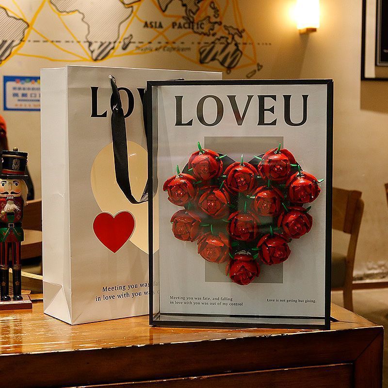 Rose Bouquet Building Blocks Gift Box DIY Handmade 18f97eb8 7fe5 49b6 938e 02a738769aa9