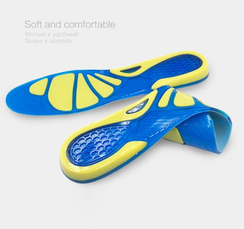 Silicon Gel Insoles Foot Care for Plantar Fasciitis Heel Spur Running Sport Insoles Shock Absorption Pads Arch Orthopedic Ins