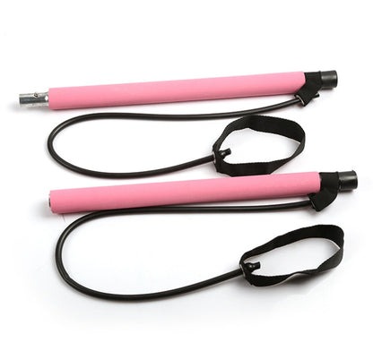 Yoga Crossfit Resistance Bands Exerciser Pull Rope Portable Gym Workout Pilates Bar Trainer Elastic Bands 1901550927980