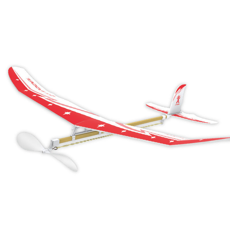 Double - wing rubber - powered aircraft 1901725049673