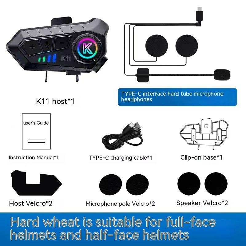 Motorcycle Helmet Heavy Bass Long Endurance Waterproof Bluetooth Headset 19050080 db1d 45d6 833b 9f2f009b063a trans