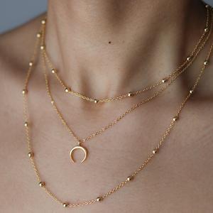 Bohemian Double Horn Necklace 1907733678621