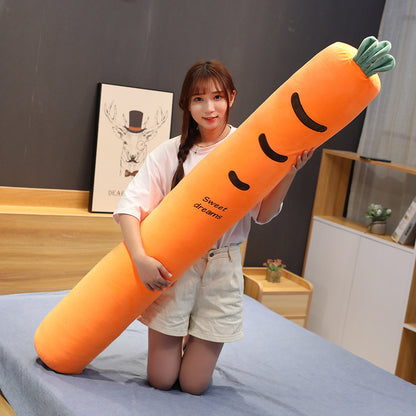 Cactus Strawberry Carrot Fruit Long Pillow 1909961438330