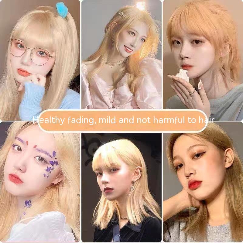 Ammonia-free Hair Color Paste Monochrome Paste Cover White Hair Multi-segment Color One-step Black Tea Gray Blue Black Hair D
