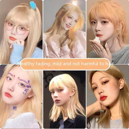 Ammonia-free Hair Color Paste Monochrome Paste Cover White Hair Multi-segment Color One-step Black Tea Gray Blue Black Hair D