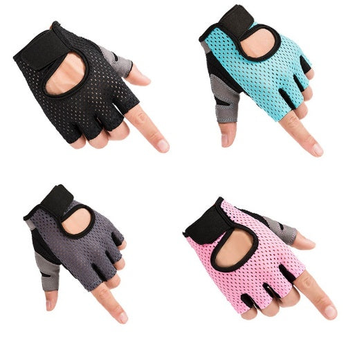 Half finger gloves sports fitness gloves outdoor riding non-slip wear gloves 1914258576872