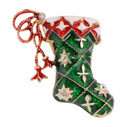 Christmas sock brooch 19144974627118