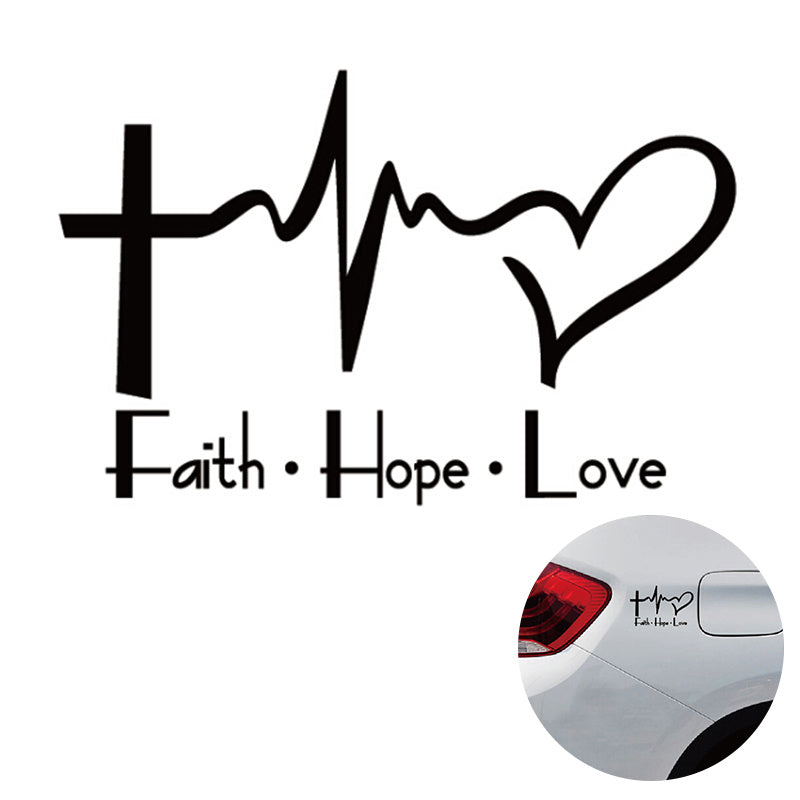 Faith hope love plus Wall Sticker 1916628200130