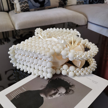 French niche bayberry ball hand-woven bag beaded bag pearl bag dinner handbag 1919602411702