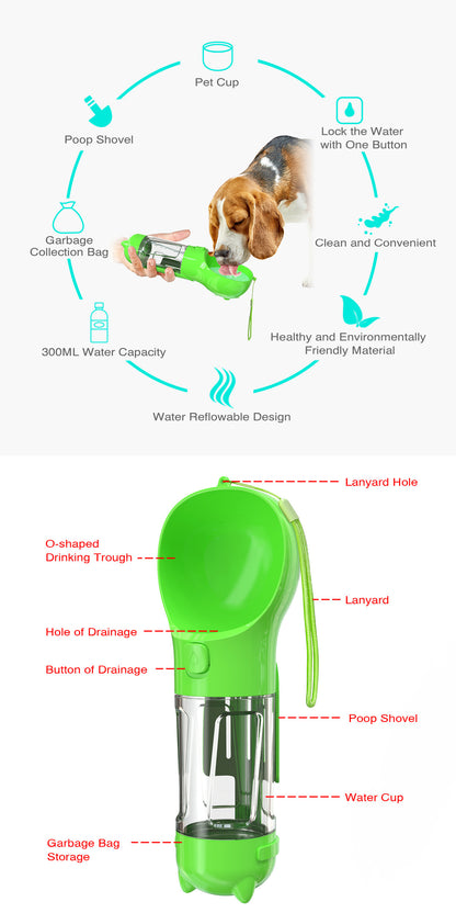 Pet Multi-functional Water Bottle 1921389258583