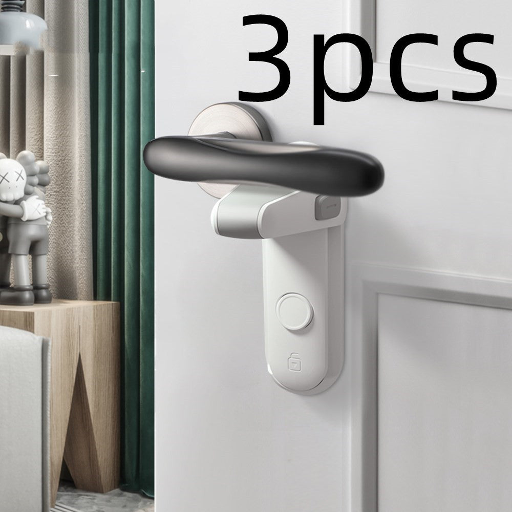 Children's Door Lever Lock Opening Artifact Anti-cat Anti-pet Room Easy To Install And Use 192a9b29 20c9 4f89 912f e3a9814114