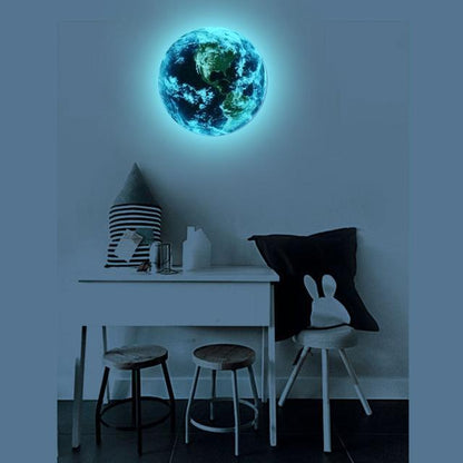 Glow In The Dark 3D Earth Wall Sticker FREE GLOBAL SHIPPING 1931147762883