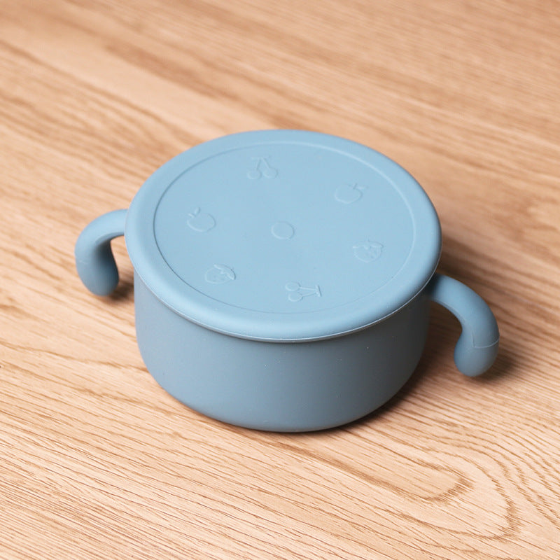 Go Out Carry Cover Dustproof Children's Silicone Snack Bowl 19334210 6806 4f4c 839a bfb221834ffd