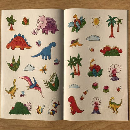 Children coloring sticker book 1933438886226