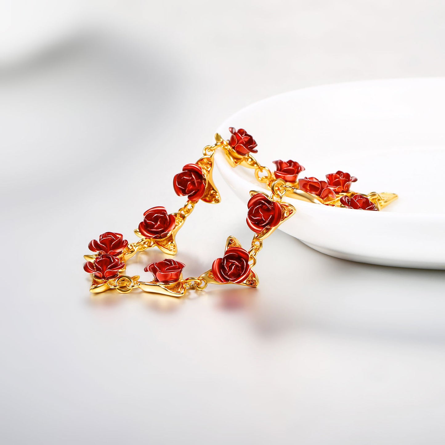 Fashion Rose Flower Bracelet 1934786352733