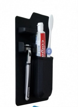 Multi-functional Silicone Toothbrush Holder Mighty Wall Mirror Suction Toothpaste Storage Holder Bathroom Organizer For Showe