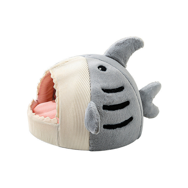Shark Cat Kennel Dog Kennel Warm Yurt Semi-closed Four Seasons Universal 193bdb26 312d 439a 934b 2125c894f032