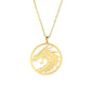 Zodiac Dragon Stainless Steel Round Plate Plating Necklace 194090cc 89ac 4c7d b18f f90e1d2eacfb