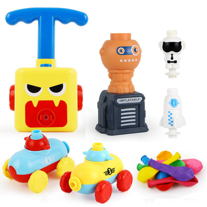 Power Balloon Launch Tower Toy Puzzle  Education Inertia Air Power Balloon Car Science Experimen Toy For Children Gift 194440